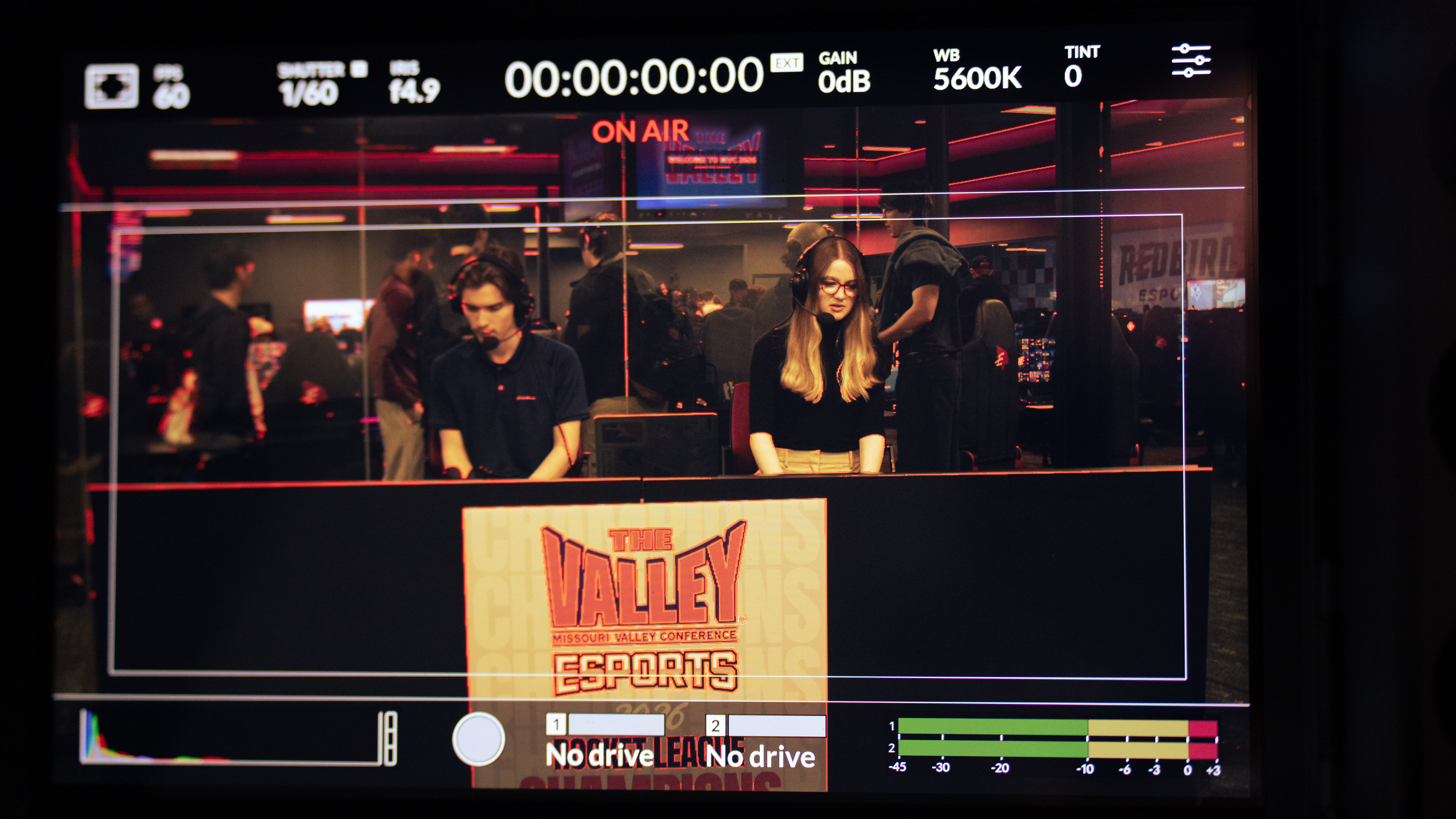 Camera on-air during the broadcast